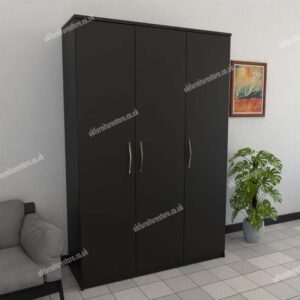 Black 3 Door Wardrobe