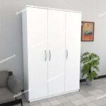 White 3 Door Wardrobe