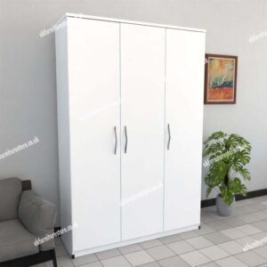 White 3 Door Wardrobe