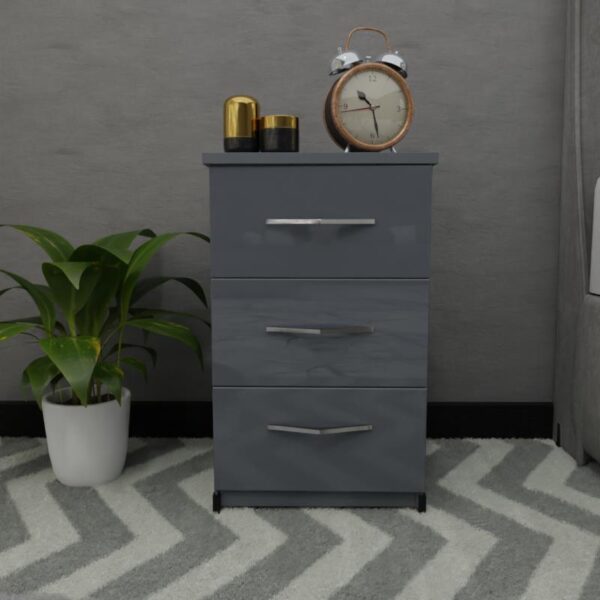 Gray 3 Chest Drawers