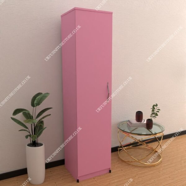 Pink 1 Door Wardrobe