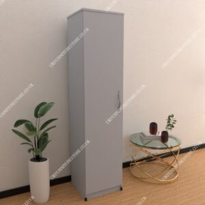 Silver 1 Door Wardrobe