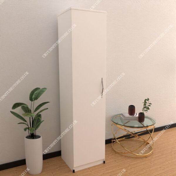 White 1 Door Wardrobe