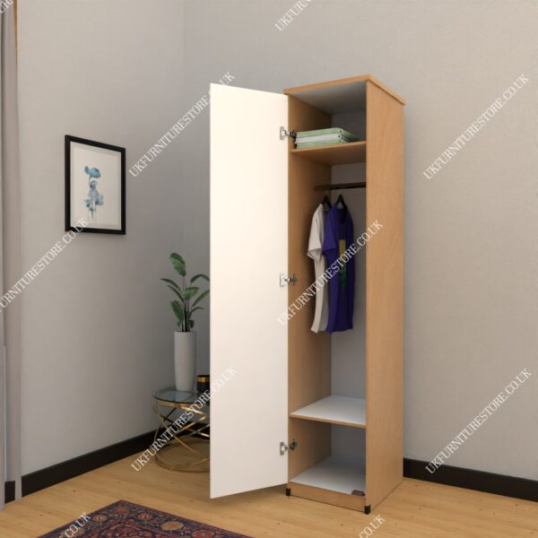 Oak 1 Door Wardrobe