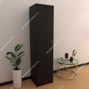 Black 1 Door Wardrobe