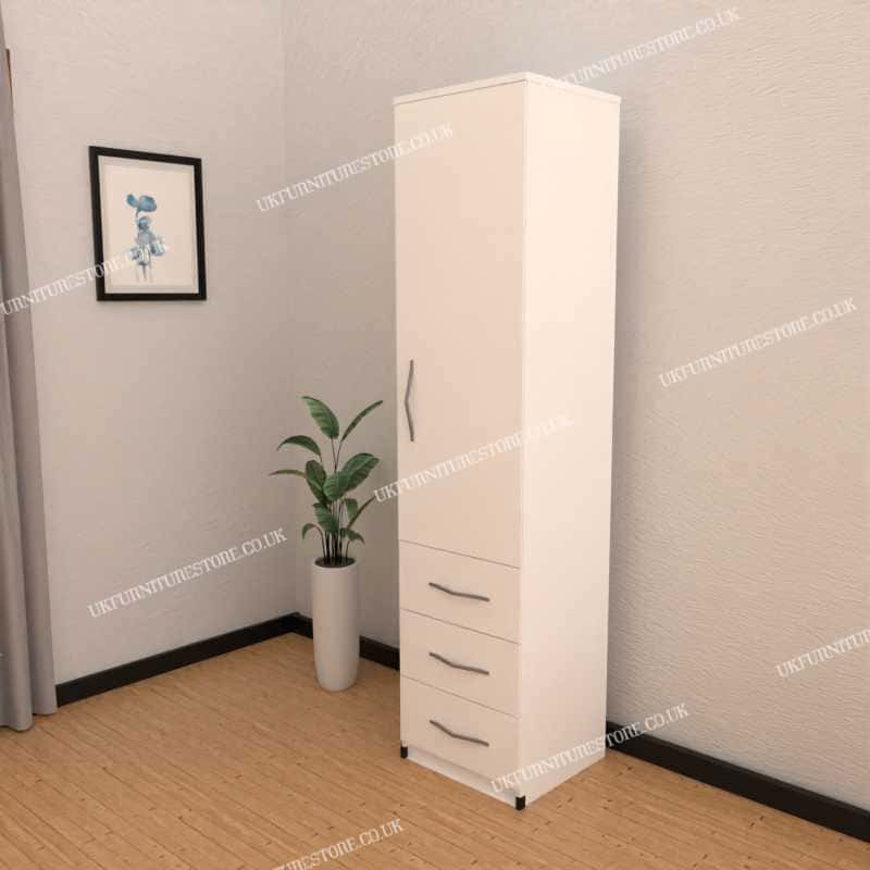 1 door 3 discount drawer wardrobe