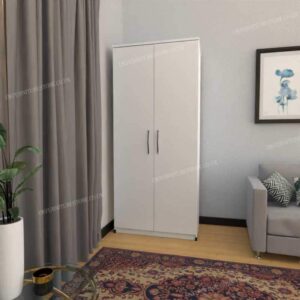 White 2 Door Wardrobe