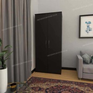 Black 2 Door Wardrobe