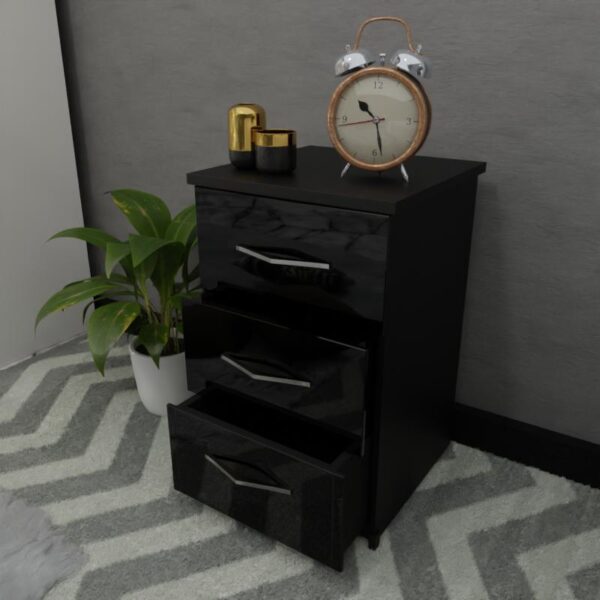 Black 3 Chest Drawers