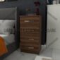 Beech 4 Drawers Bedside