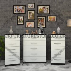 5 Drawers Chest Drawers and 5 Drawers Bedside Cabinets
