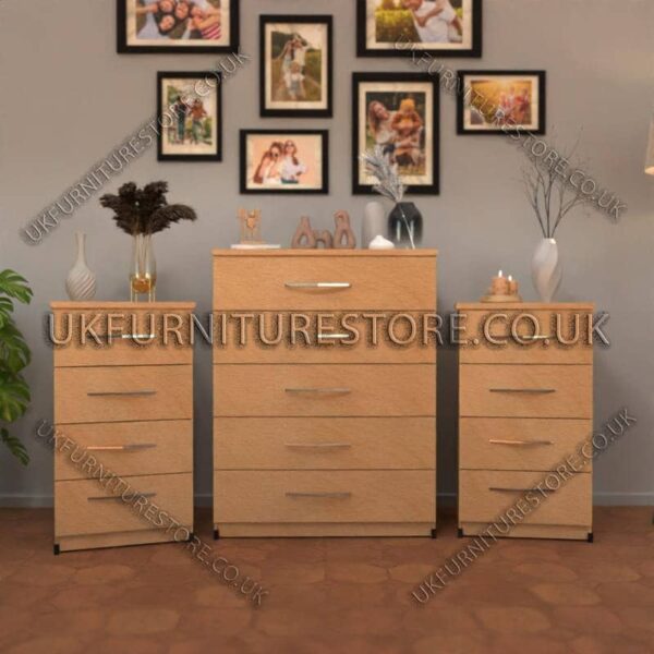 WHATSAPP IMAGE 2024-07-25 AT 8.42.58 PM Beech 5 Drawers Chest Drawers and 4 Drawers Bedside Cabinets