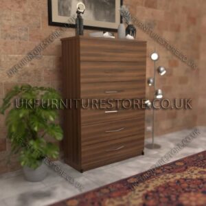 Walnut 6 Drawer Chest Drawer