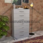 Silver 7 Drawer Chest Drawer