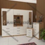 Stylish 4-Door Wardrobe with Drawers & Bedside Cabinet