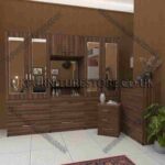 4-Door Wardrobe with Drawers & Bedside Cabinet